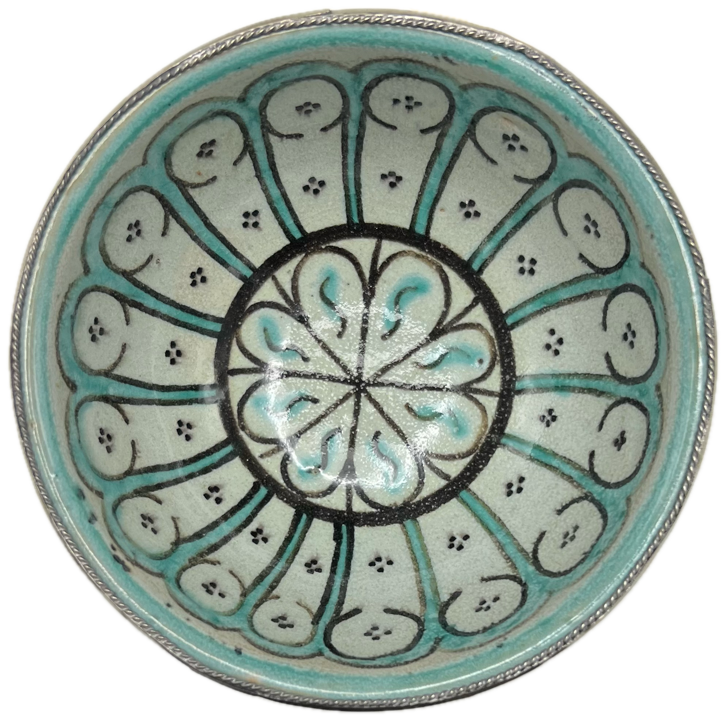 Teal Mini Ceramic Fes Bowl