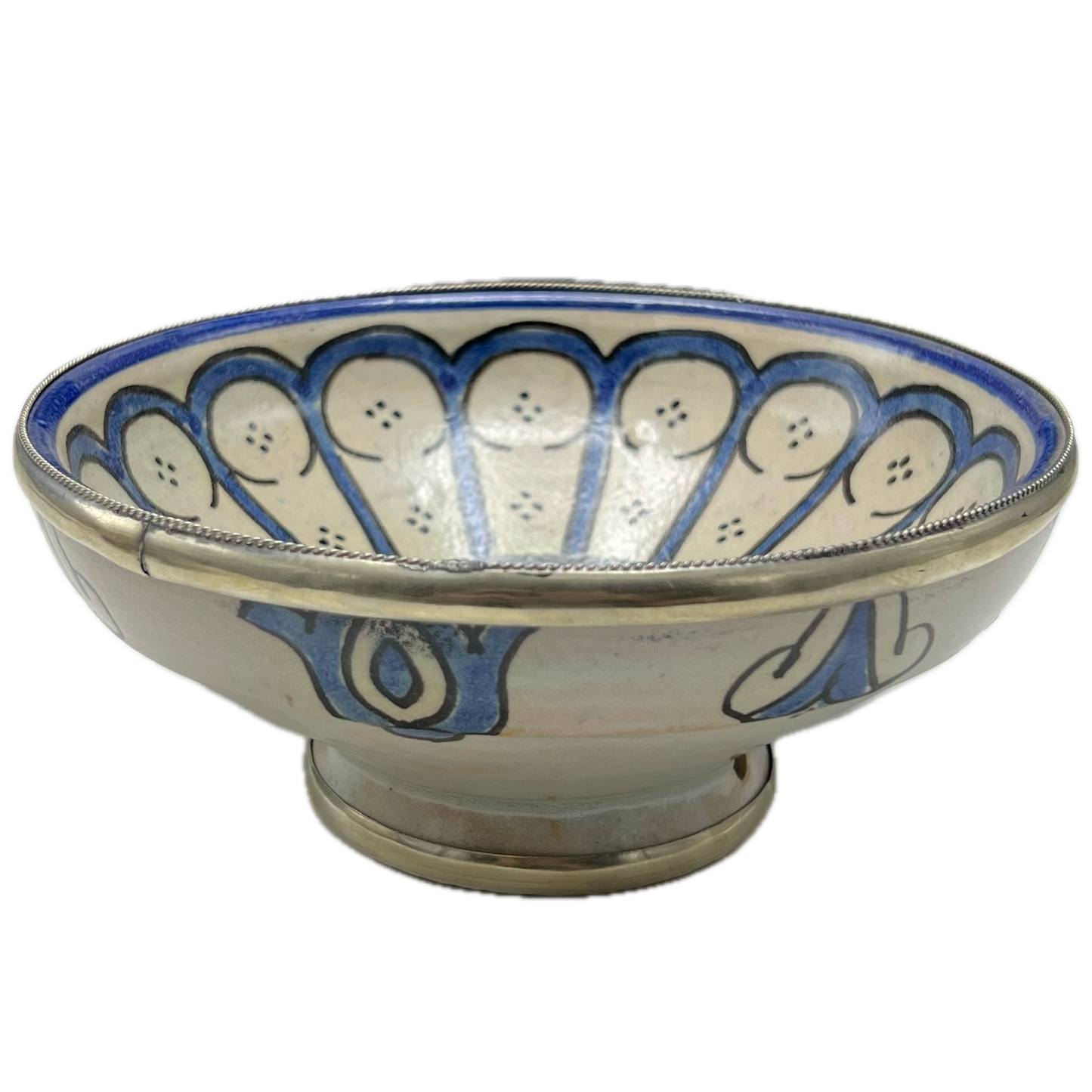Blue Safi Medium Ceramic Bowl