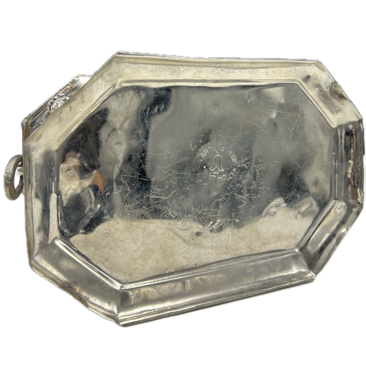 Antique Silver Engraved Tea Box