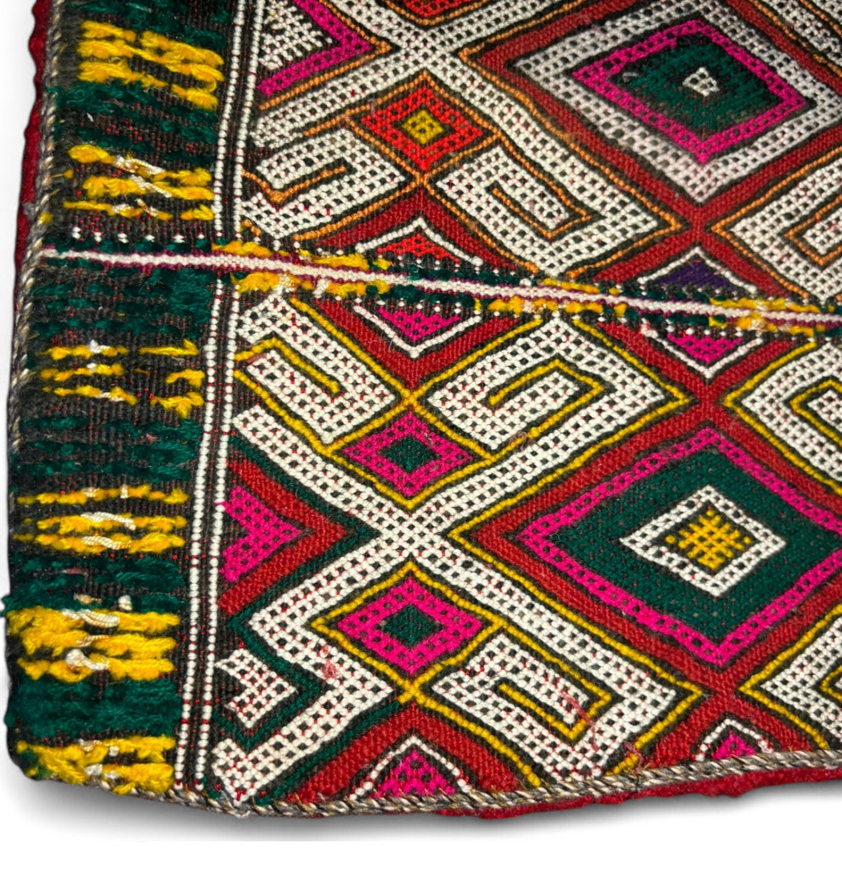 Vintage Moroccan Berber Pillow Kilim Tribal Cushion