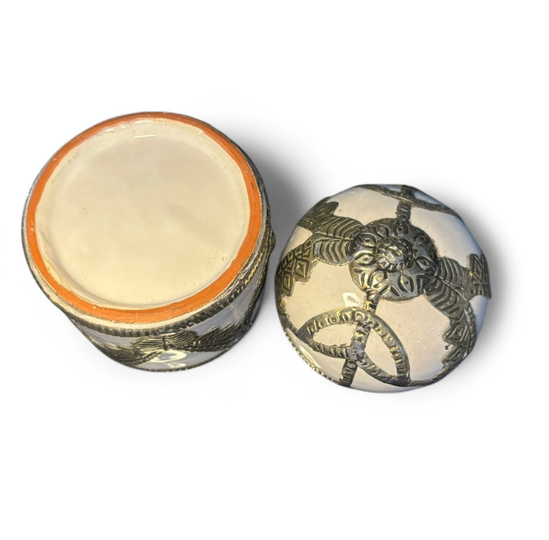 White Sphere Lid Mini Storage Box