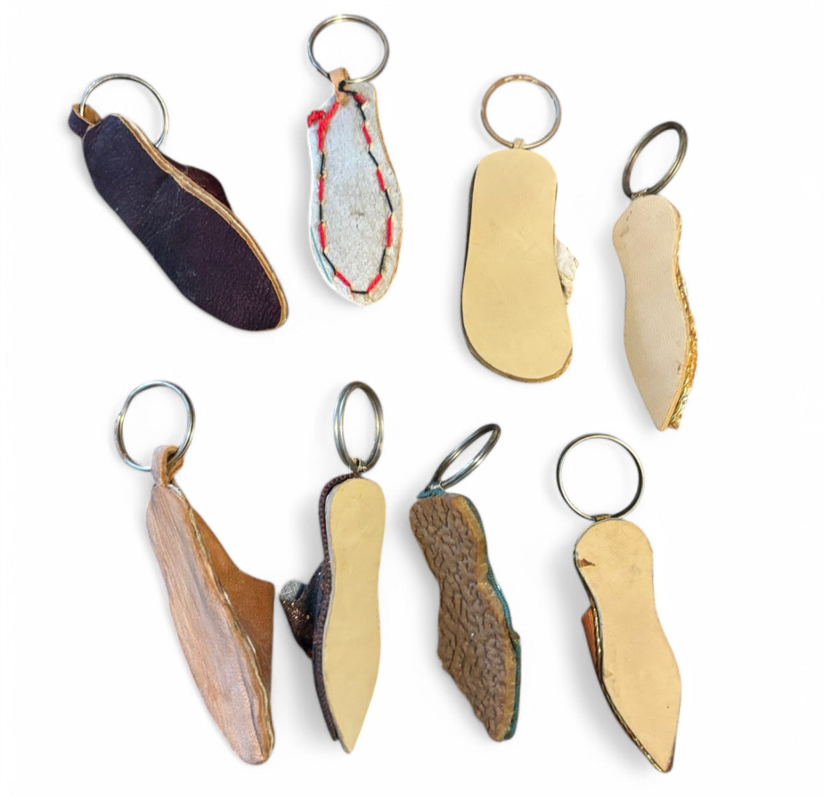 Leather Slipper Key Chain