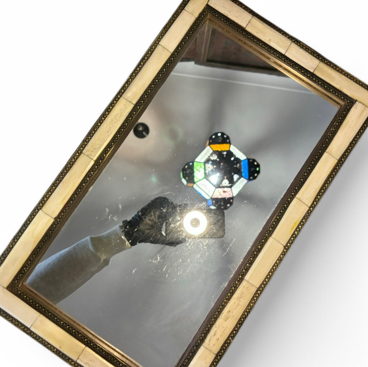 Moroccan Bone Inlay Mirror