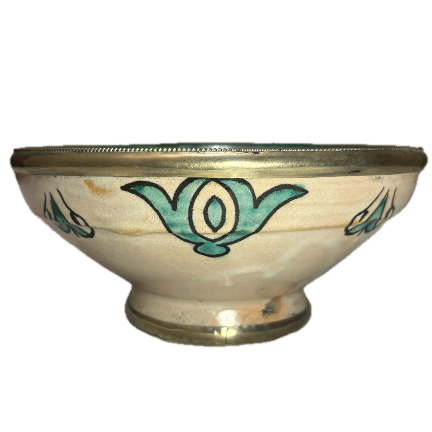 Teal Safi Medium Ceramic Bowl