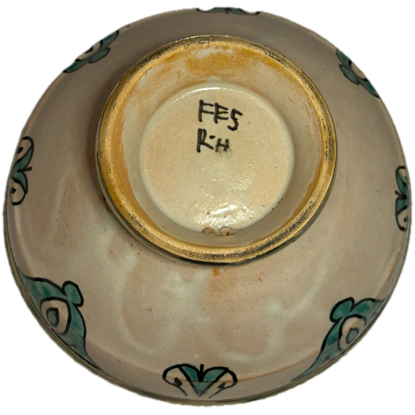 Teal Safi Medium Ceramic Bowl