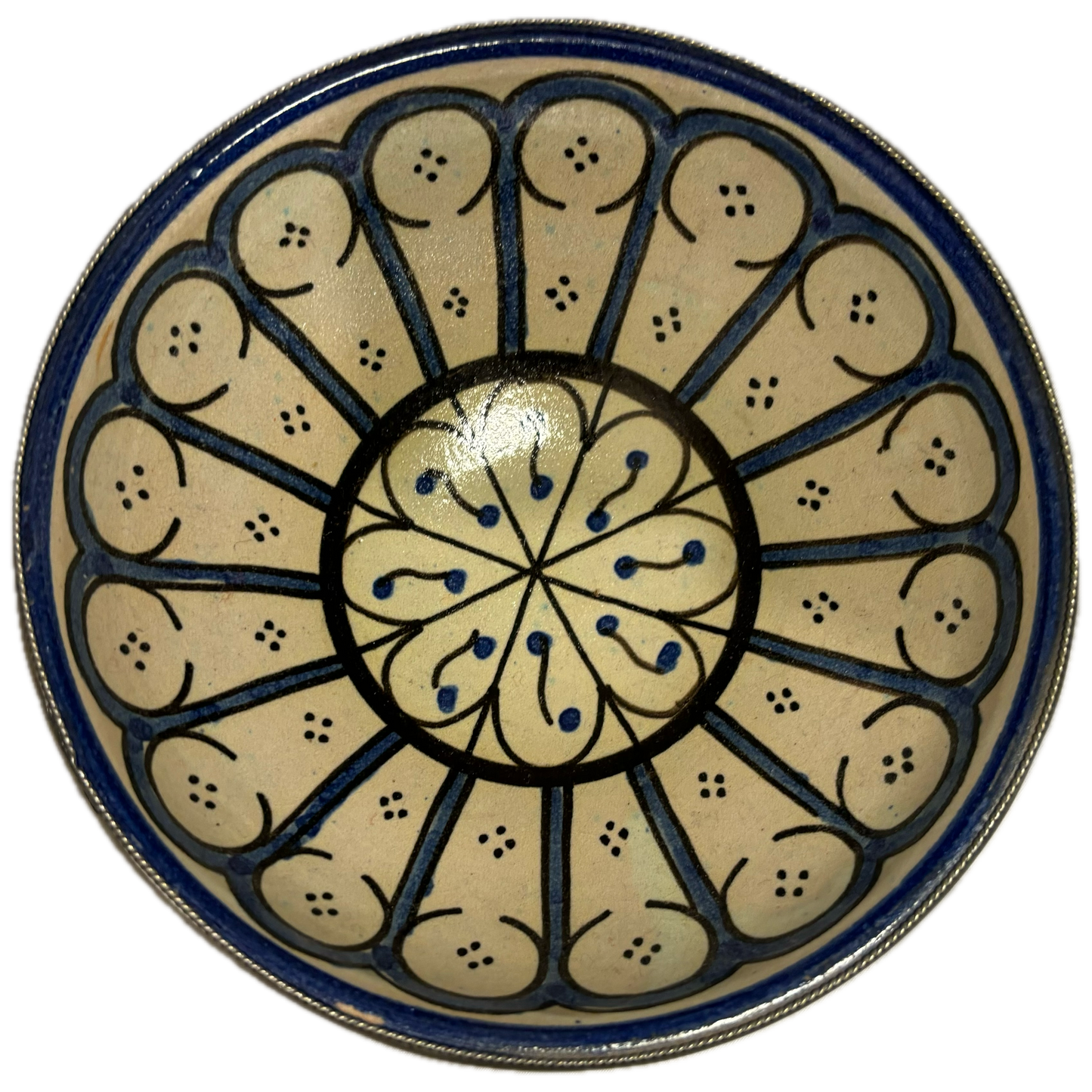 Blue Safi Medium Ceramic Bowl