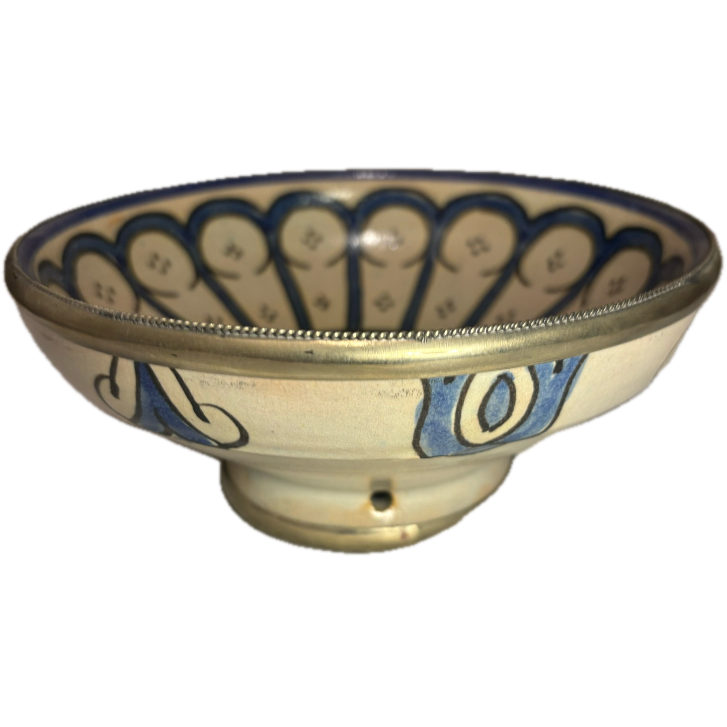Blue Safi Medium Ceramic Bowl