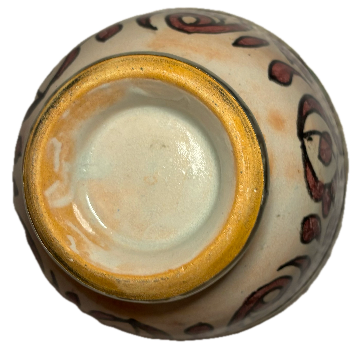 Red Flower Mini Ceramic Safi Bowl
