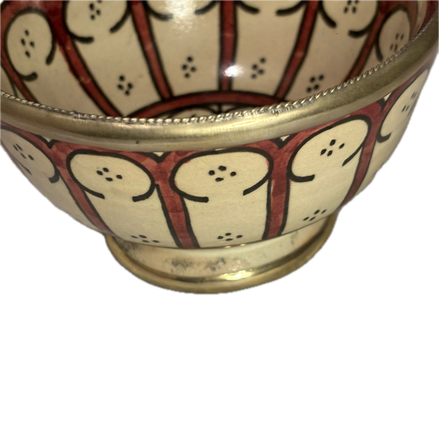 Red Mini Ceramic Fes Bowl