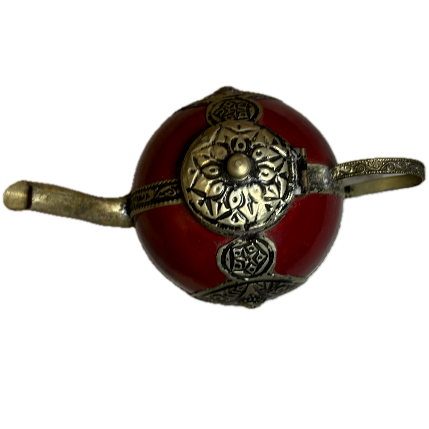 Maroon Mini Decorative Teapot