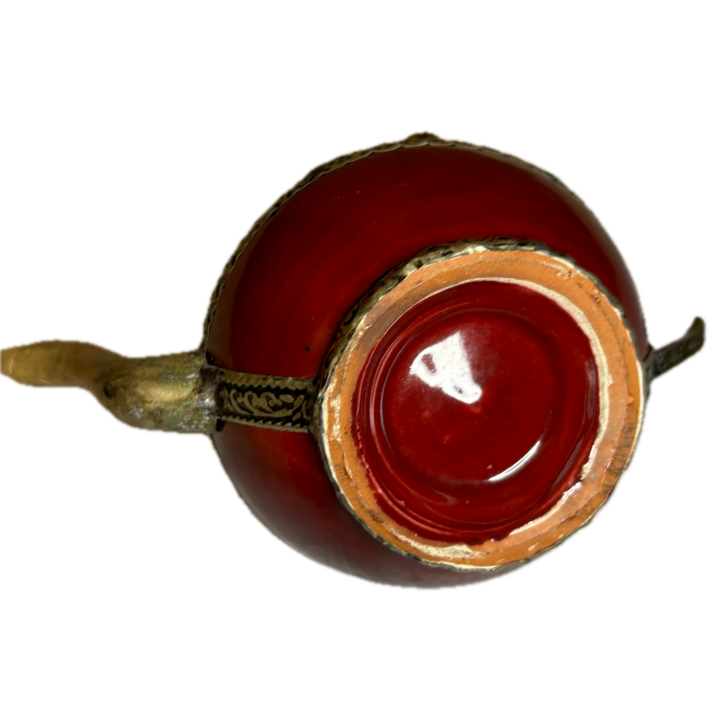 Maroon Mini Decorative Teapot