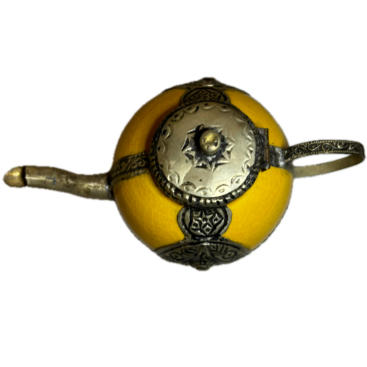 Yellow Mini Decorative Teapot