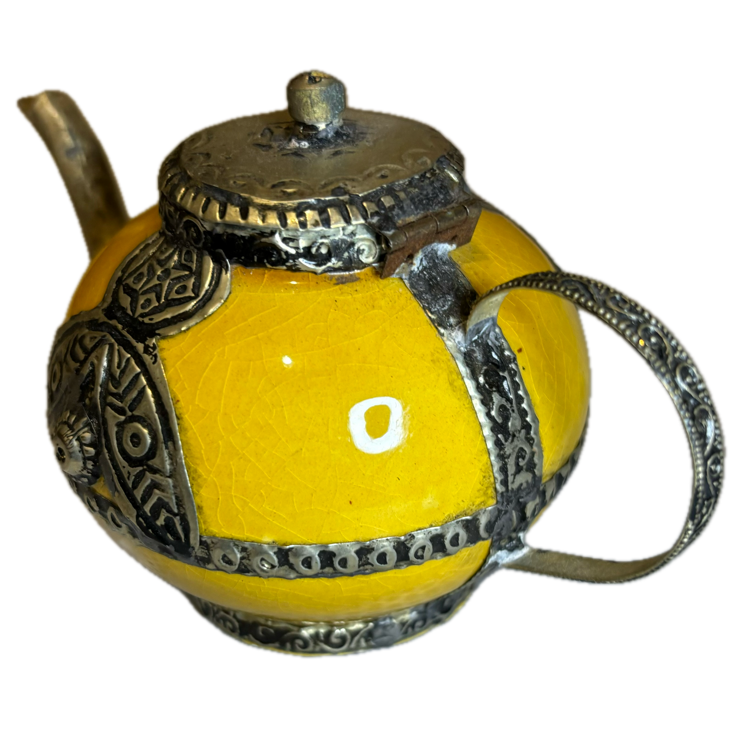 Yellow Mini Decorative Teapot