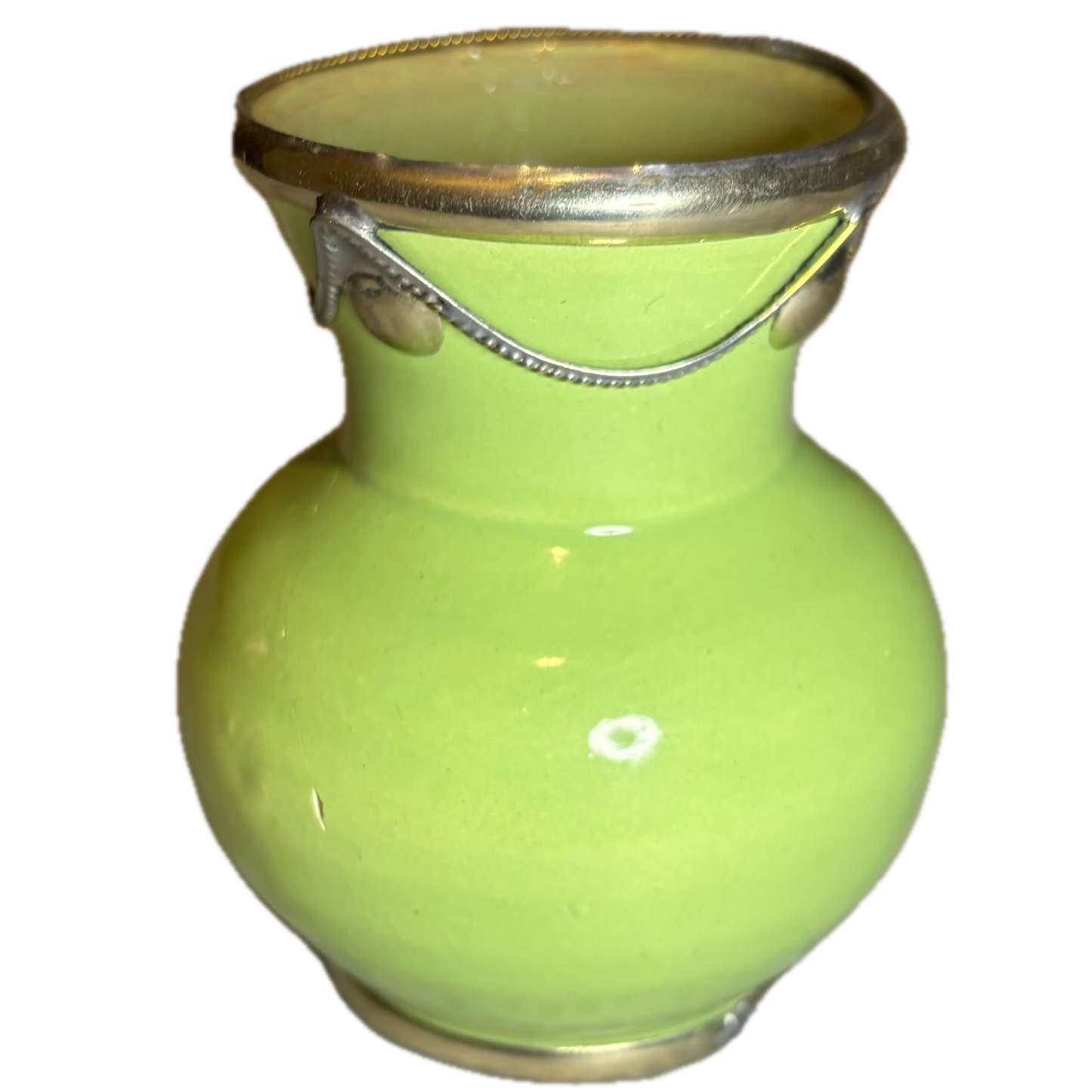 Lime Green Mini Decorative Vase