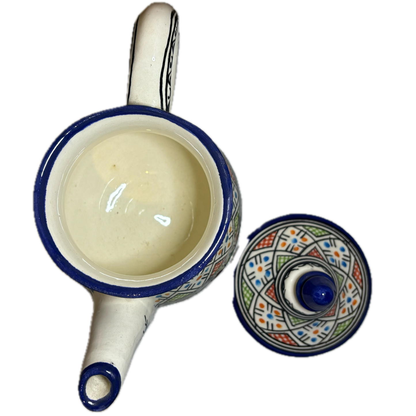 Multicoloured Fes Ceramic Teapot