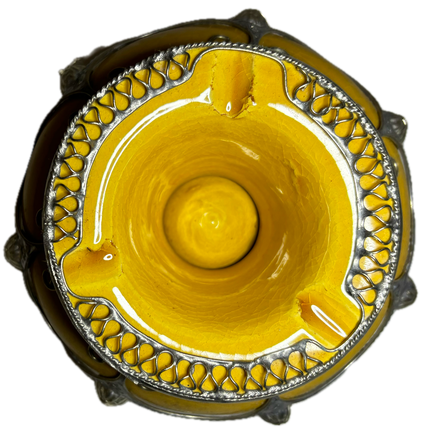 Yellow Metal Embellished Safi Ashtray