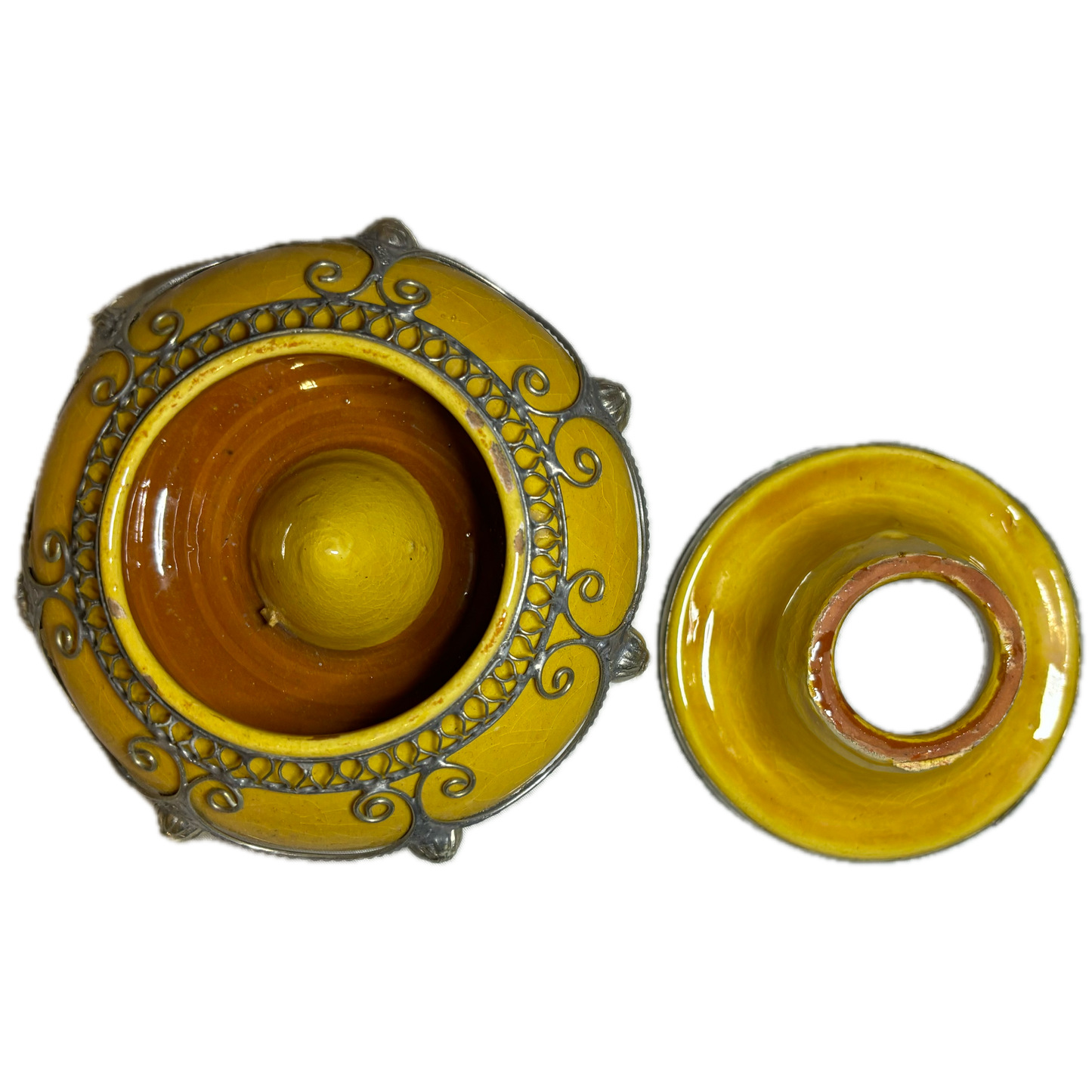 Yellow Metal Embellished Safi Ashtray