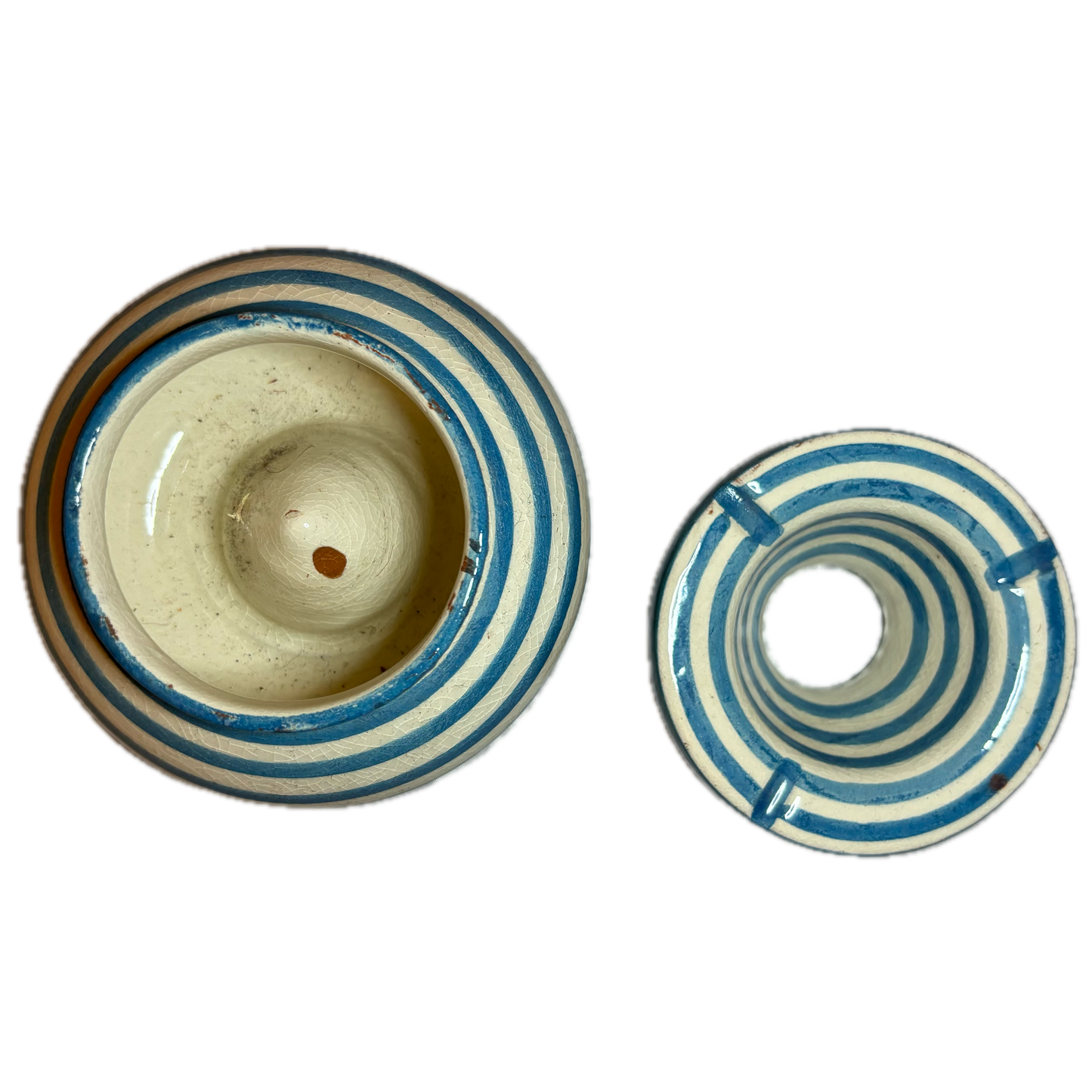 Sky Blue Striped Safi Ashtray