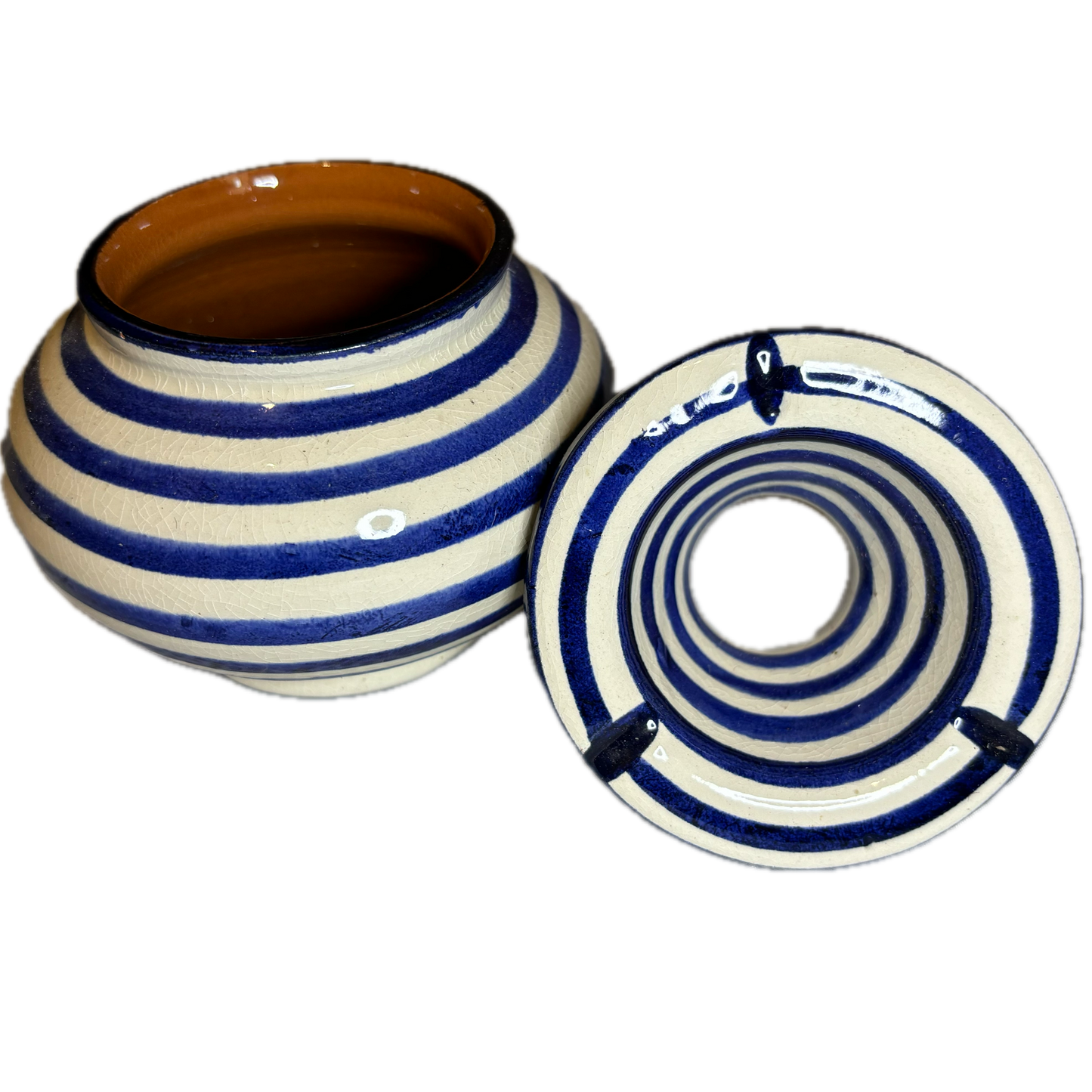 Blue Striped Safi Ashtray