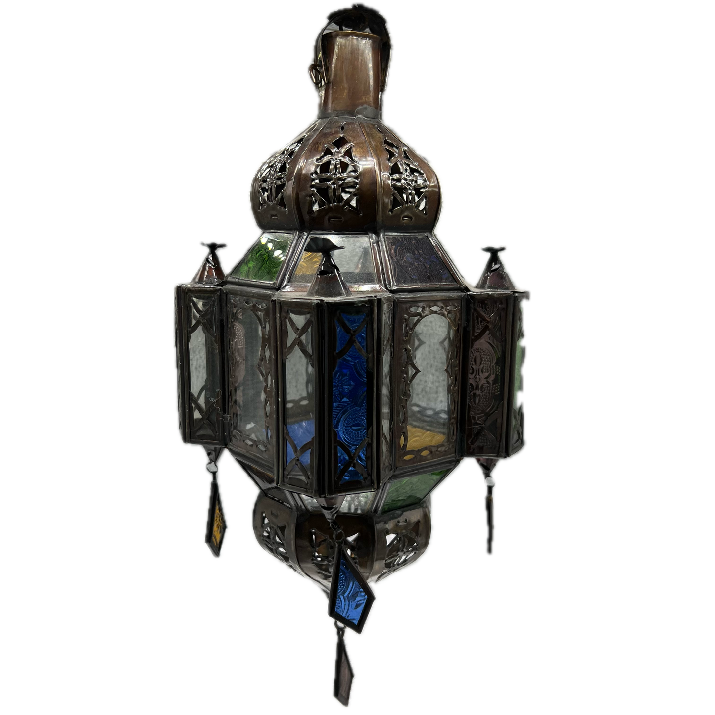 Mini Stained Glass Lantern