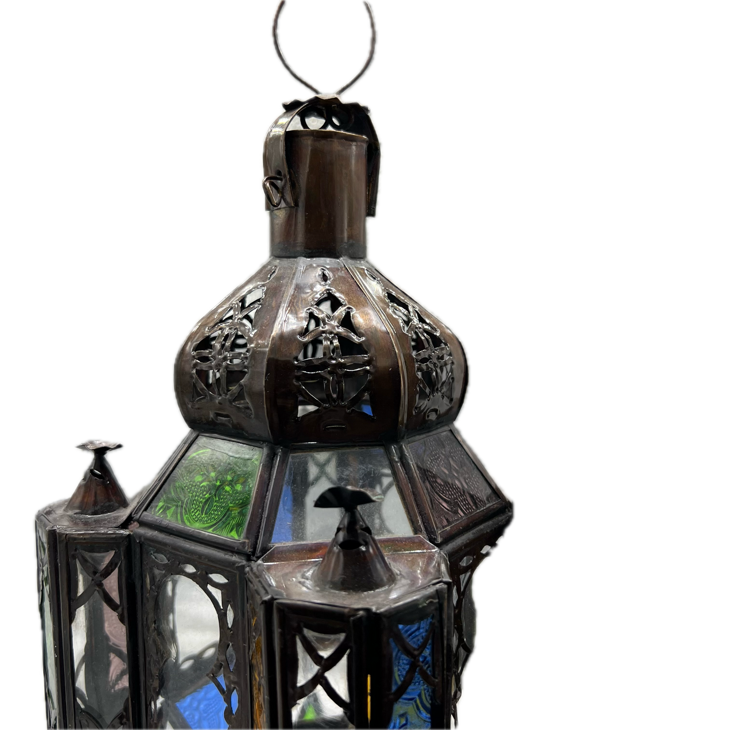 Mini Stained Glass Lantern