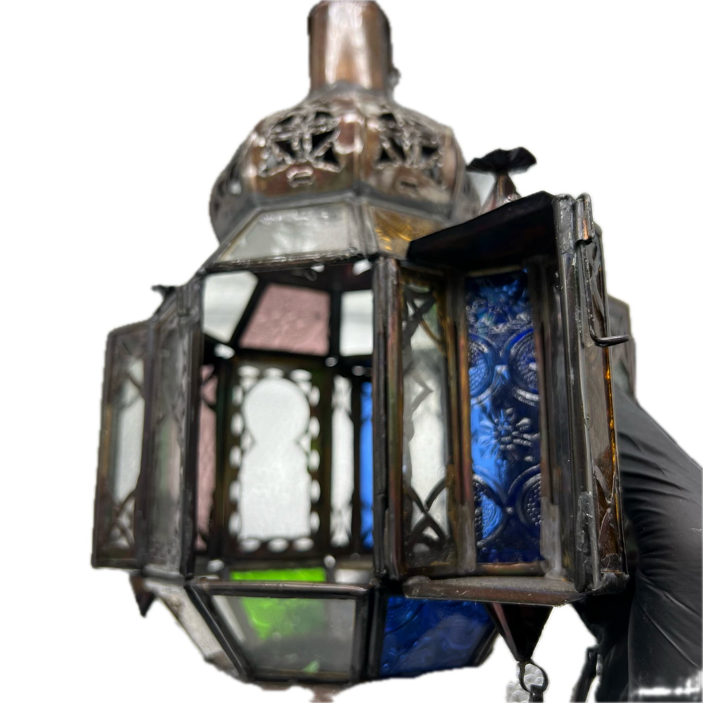 Mini Stained Glass Lantern
