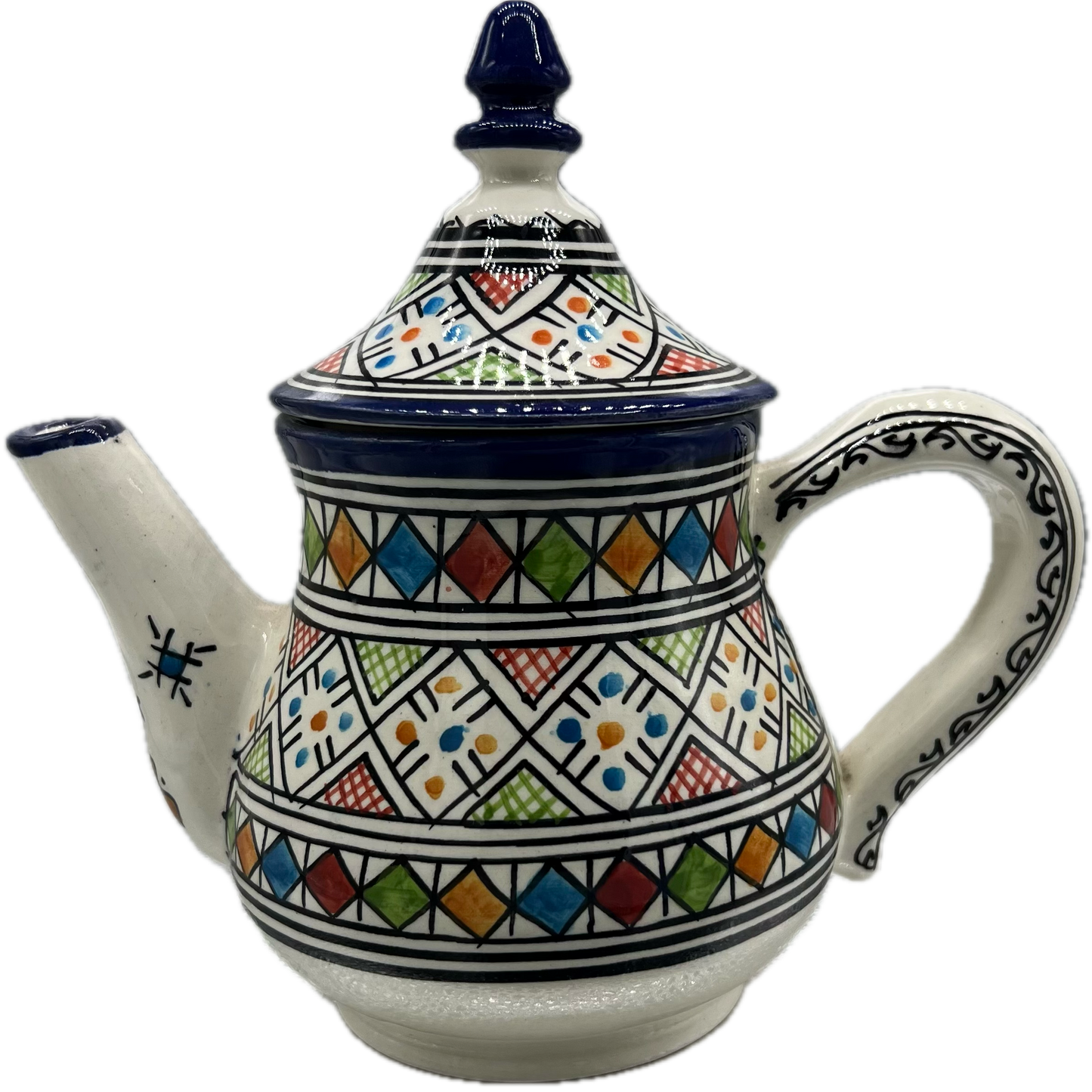 Multicoloured Fes Ceramic Teapot