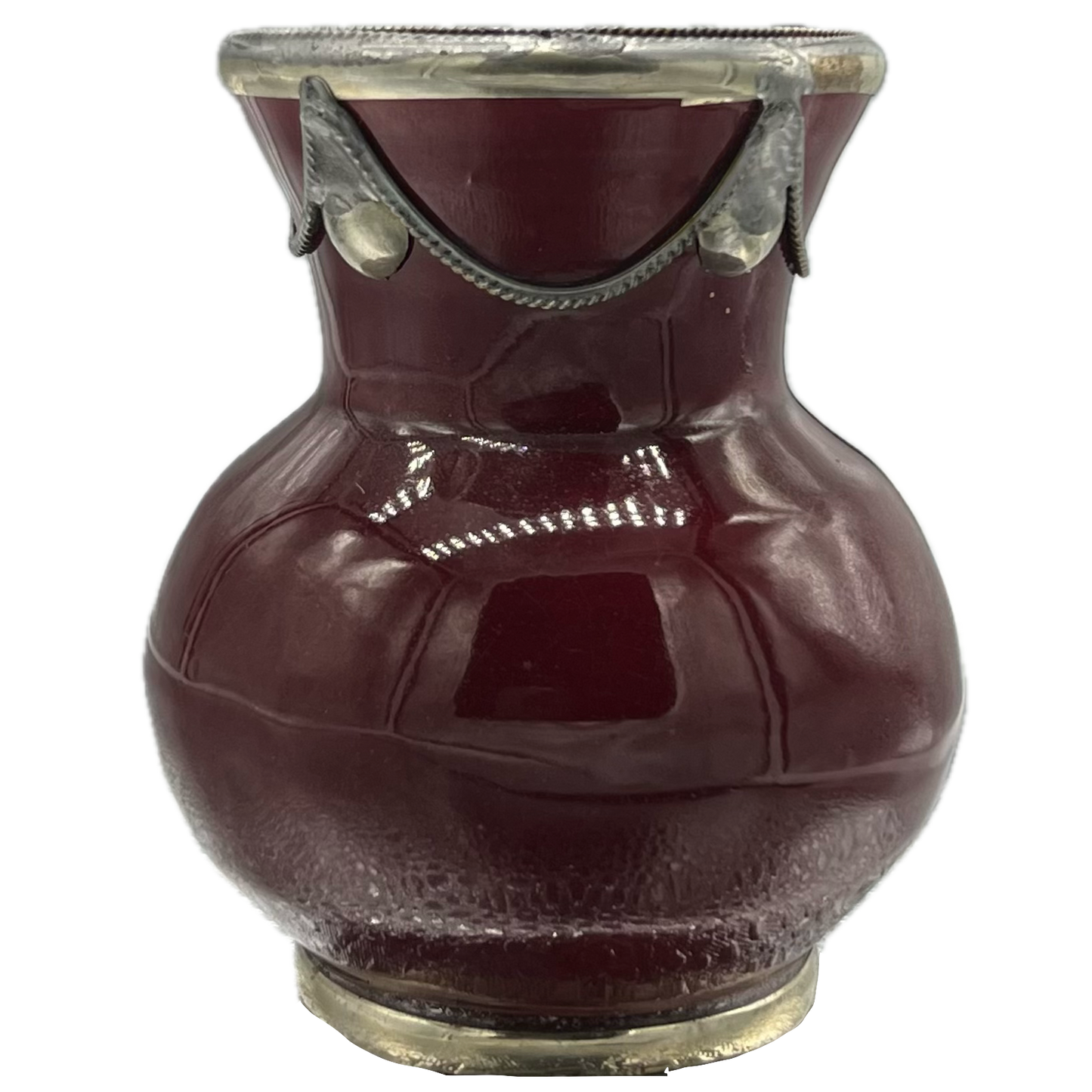 Maroon Mini Decorative Vase