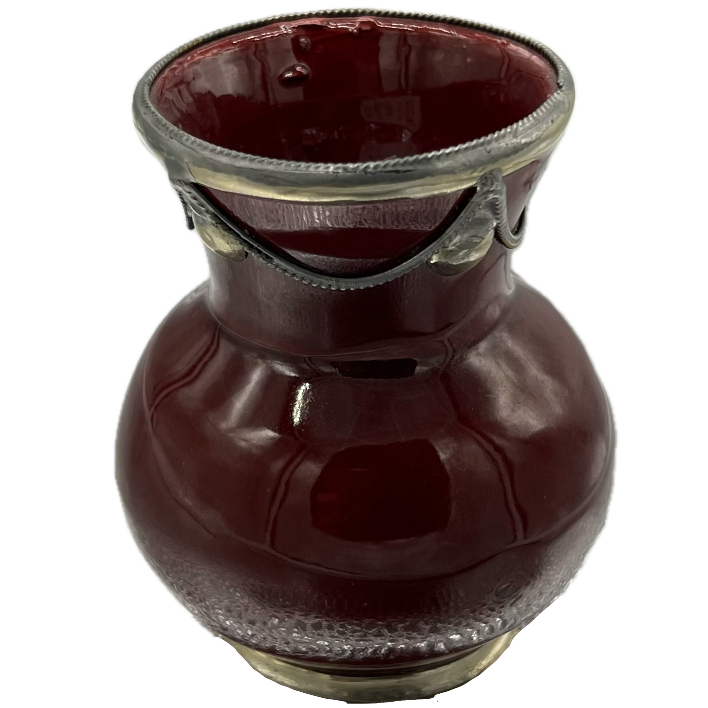 Maroon Mini Decorative Vase
