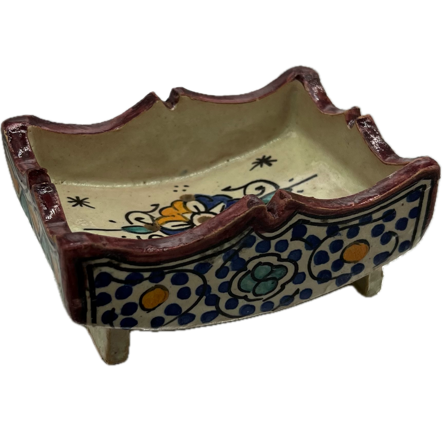 Red Ceramic Safi Soap Holder