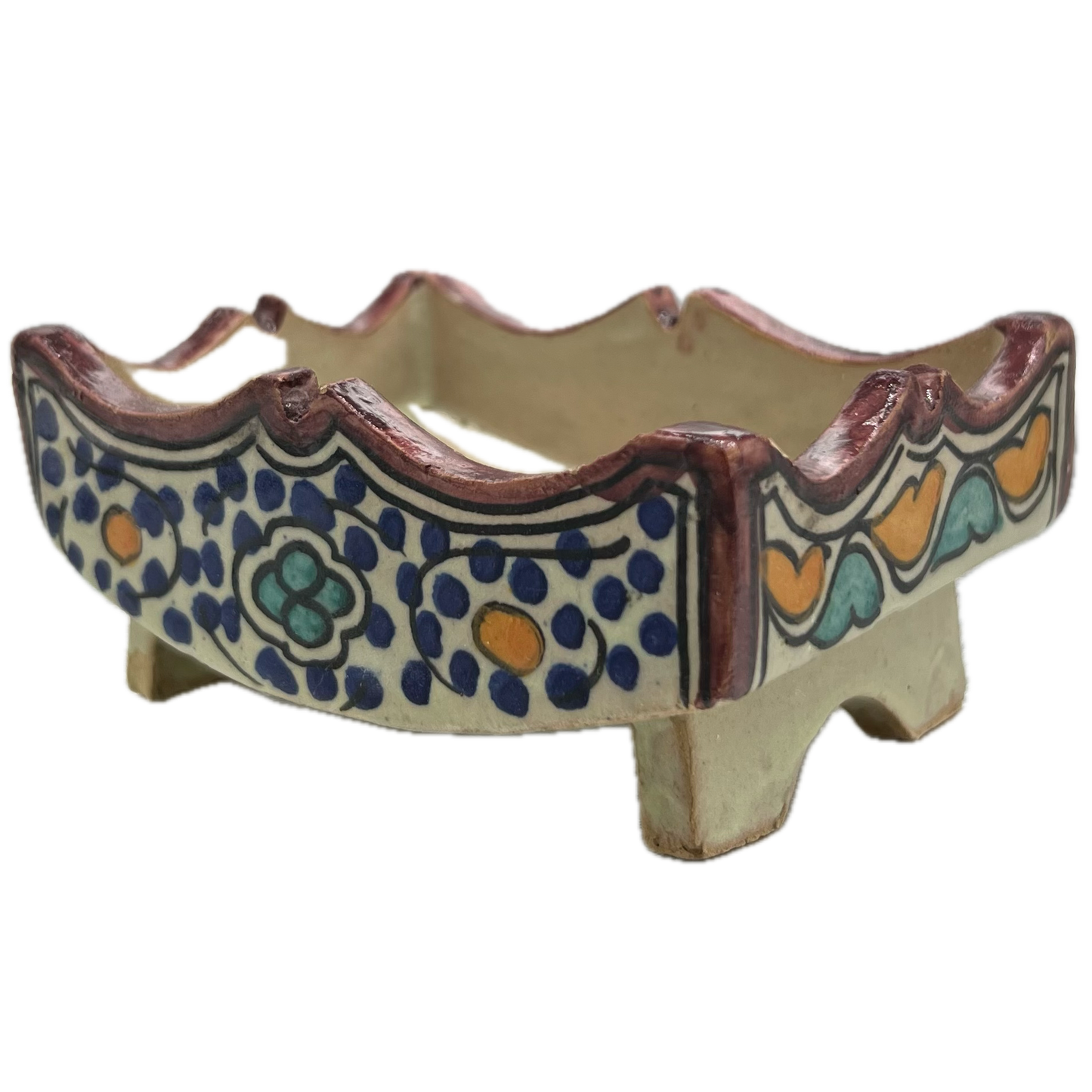 Red Ceramic Safi Soap Holder