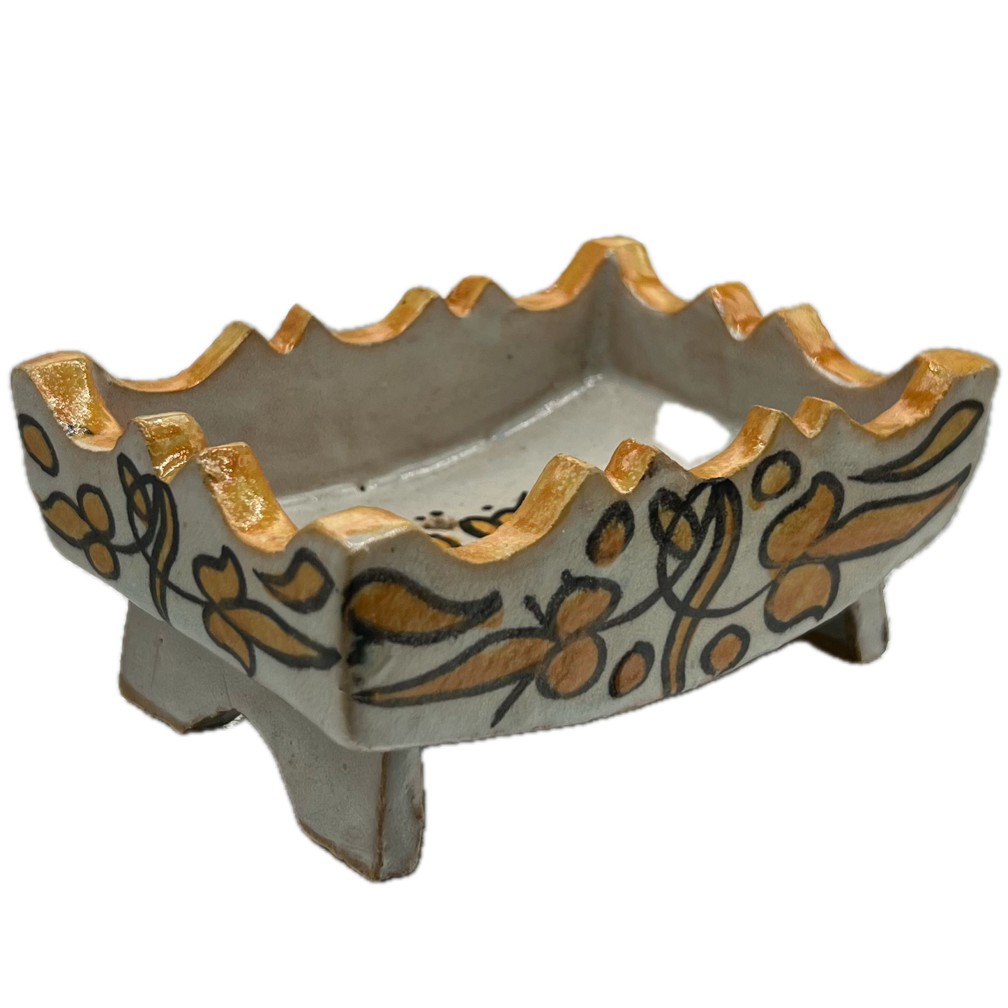 Yellow Ceramic Safi Soap Holder