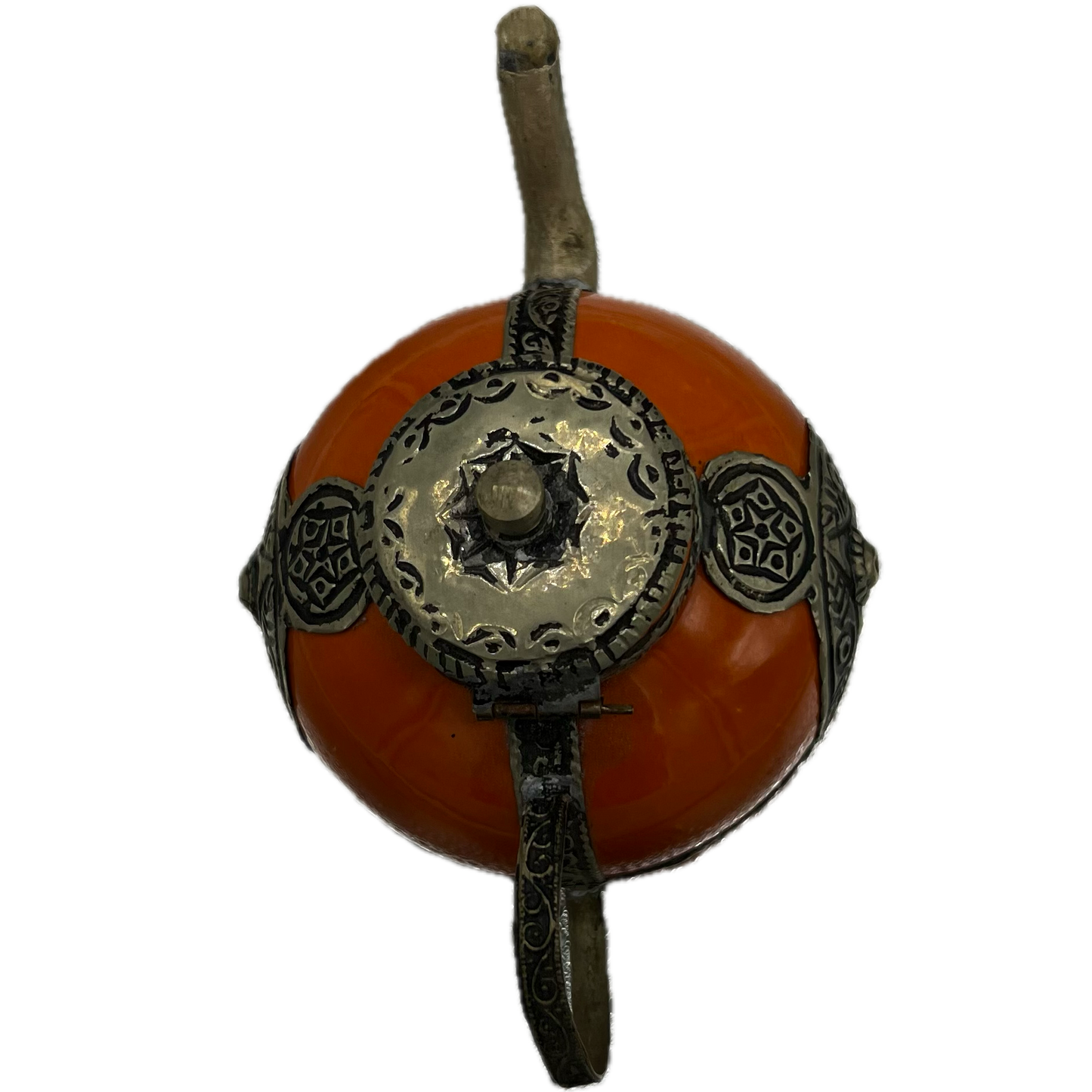 Orange Mini Decorative Teapot