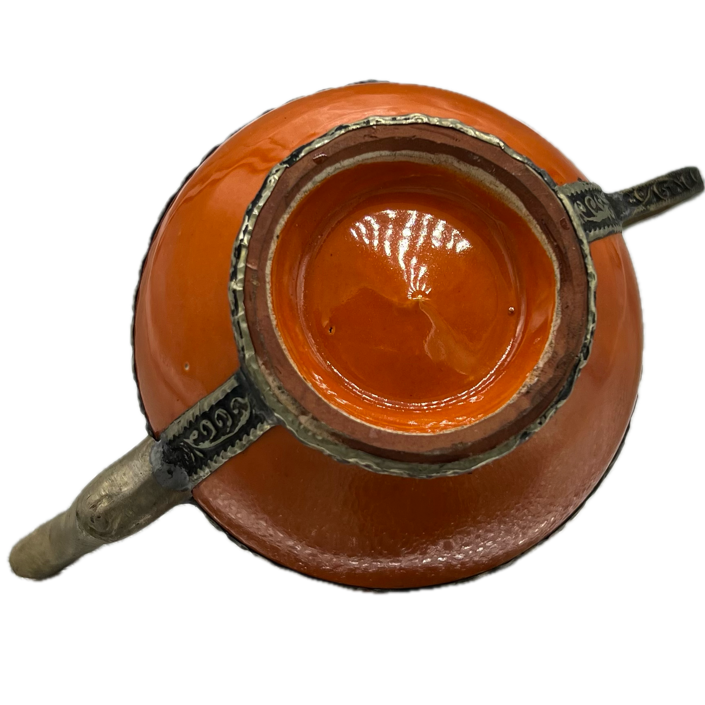 Orange Mini Decorative Teapot
