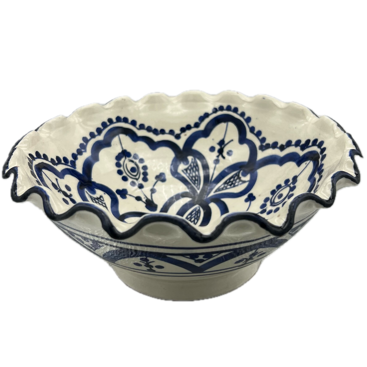Moroccan Fluted Safi Ceramic Bowl