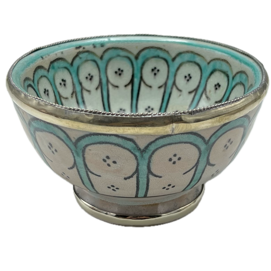 Teal Mini Ceramic Safi Bowl