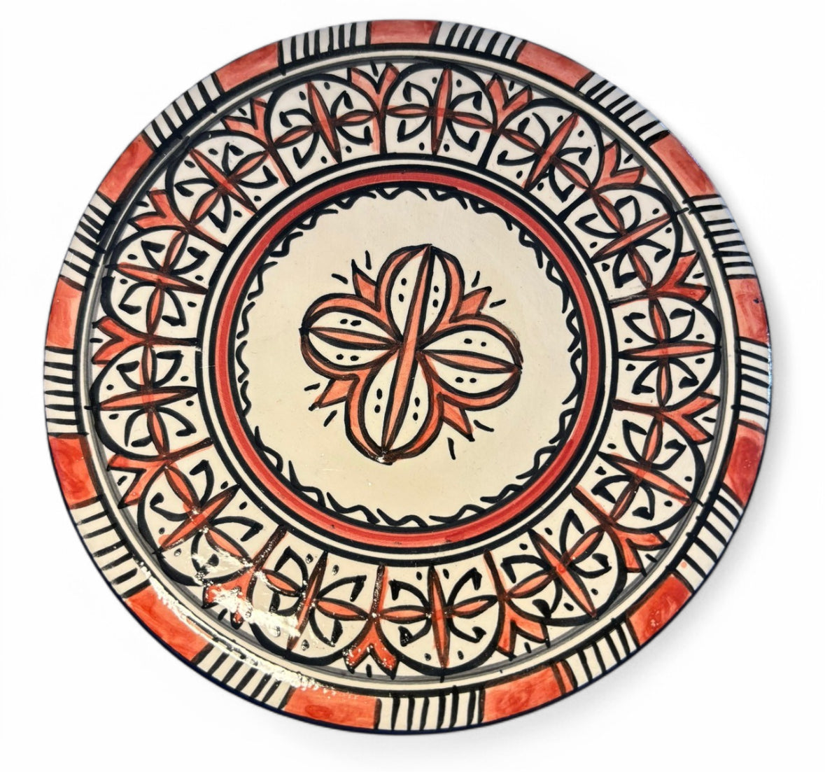 Small Red Fes Plate