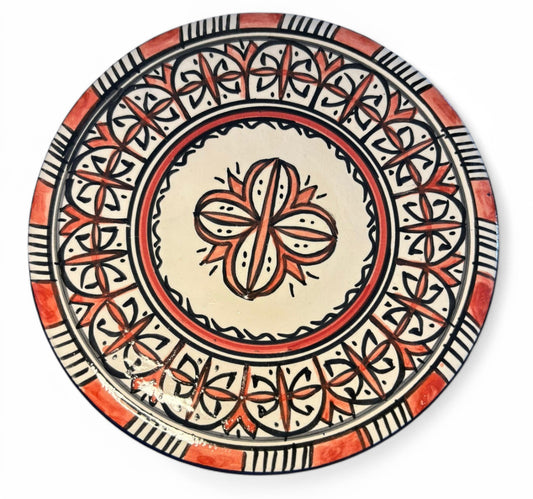 Small Red Fes Plate