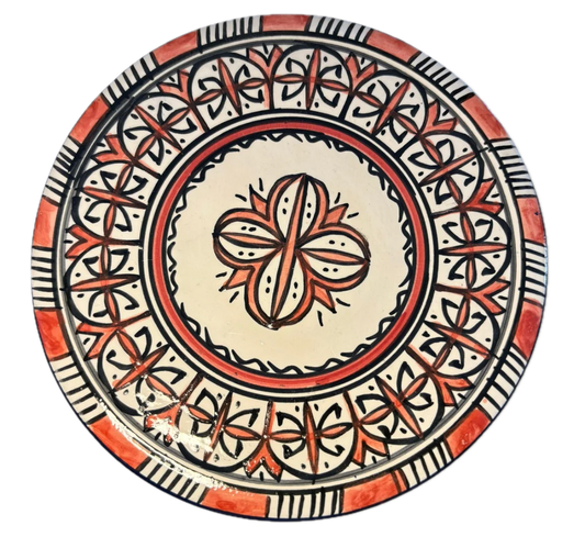 Small Red Fes Plate
