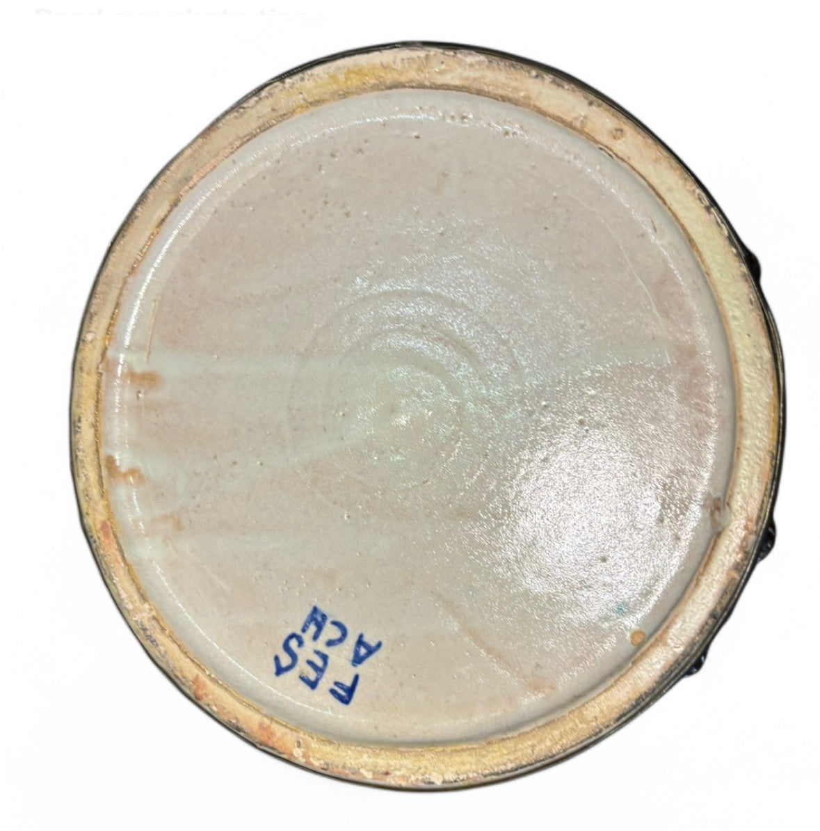 Antique Jar with Metal Embellishments
