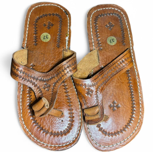 Hand Woven Leather Womens Sandals