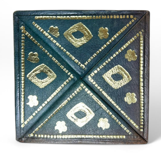 Midnight Green Leather Coin Wallet