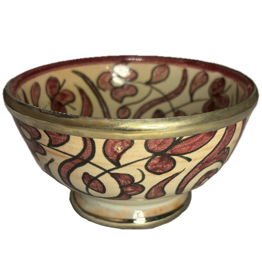 Red Flower Mini Ceramic Safi Bowl