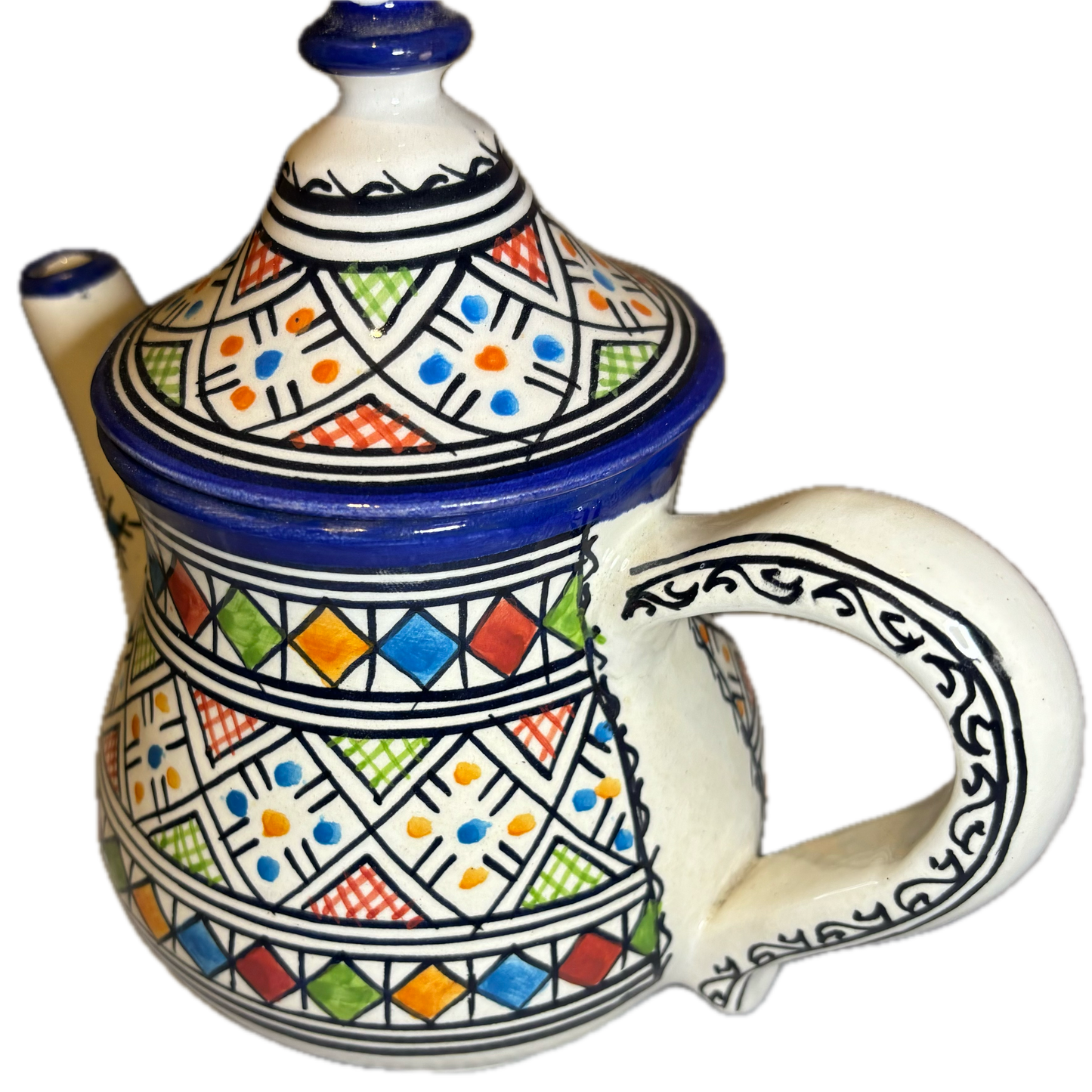 Multicoloured Fes Ceramic Teapot