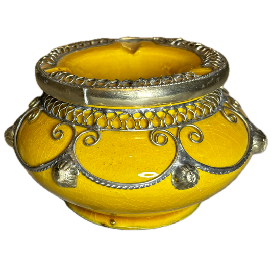 Yellow Metal Embellished Safi Ashtray