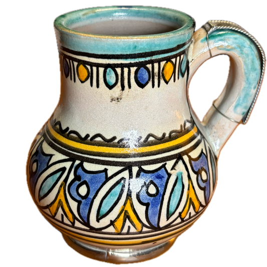 Green & Yellow Decorative Mini Fes Jug