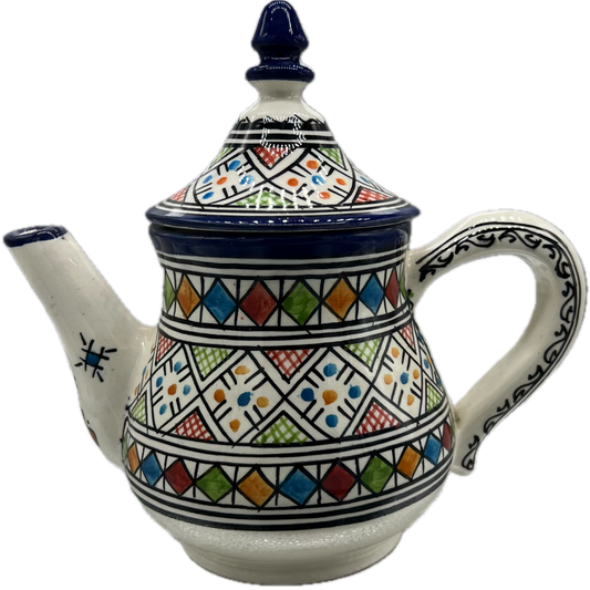 Multicoloured Fes Ceramic Teapot